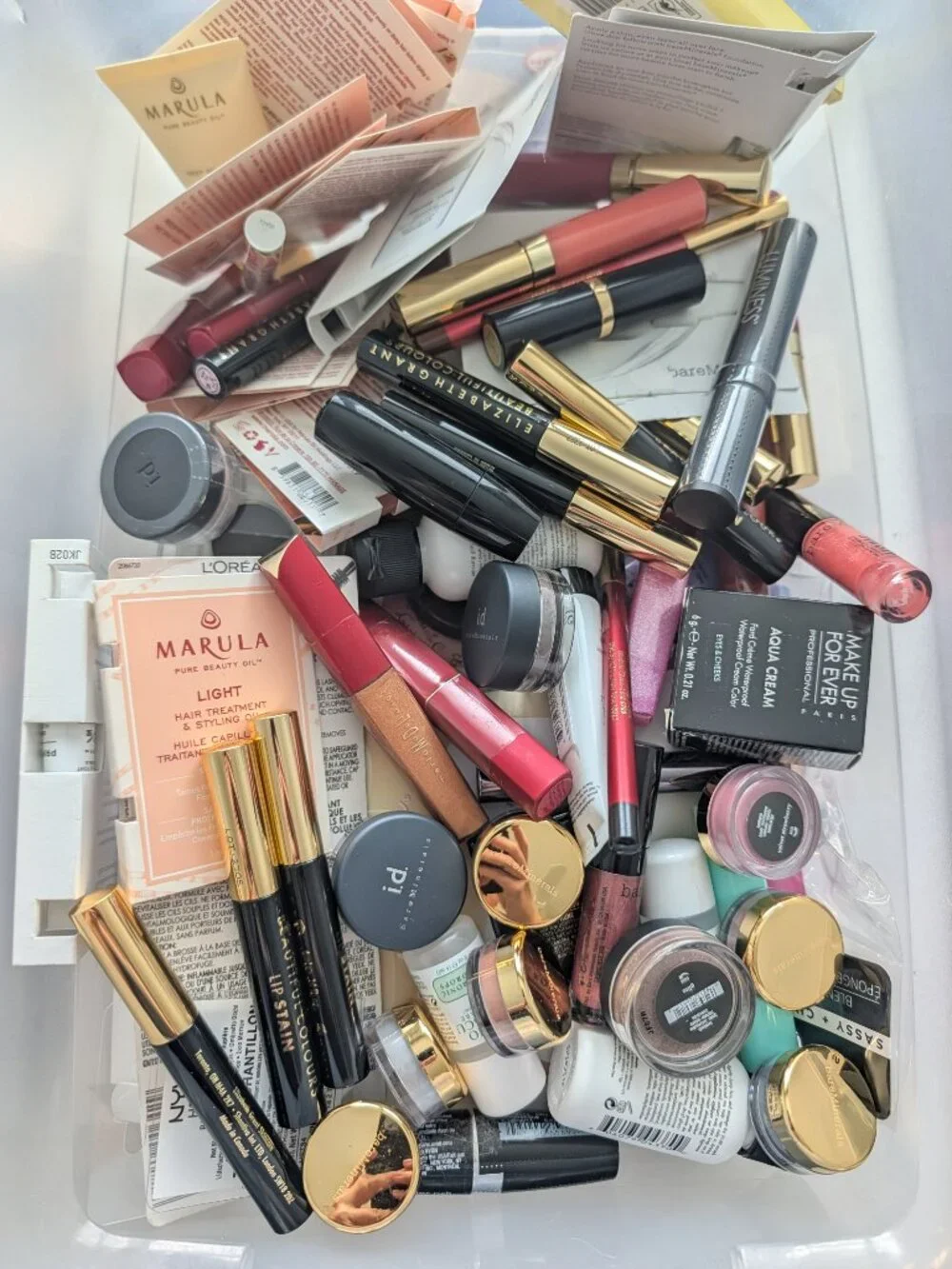 Mixed Beauty Makeup Cosmetics Lot Over 50 Pieces MYSTERY Full Size & Travel NEW